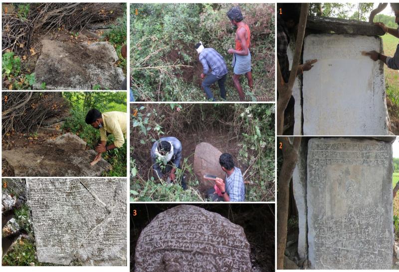 Memorial stones in Tamil Nadu