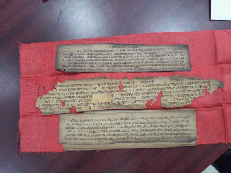 Partially damaged manuscripts